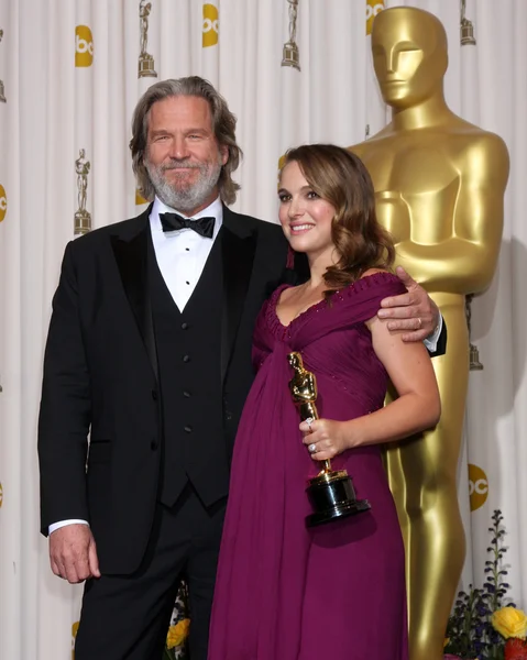 Jeff Bridges, Natalie Portman — Zdjęcie stockowe