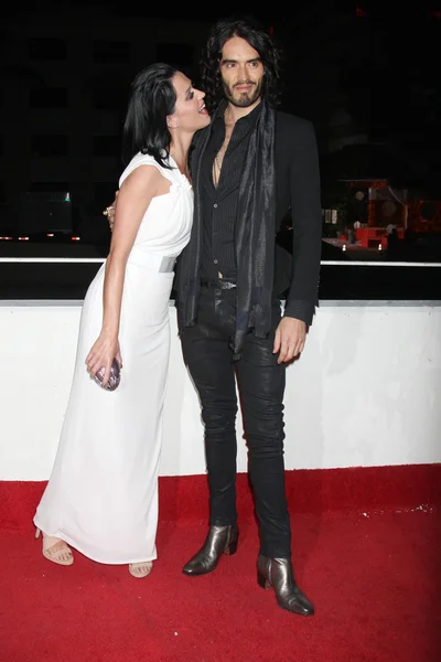 Katie Perry, fidanzato Russell Brand — Foto Stock