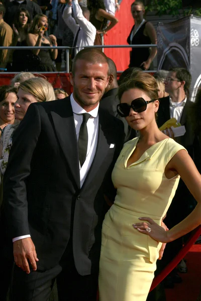 David and Victoria Beckham — Stock Photo, Image