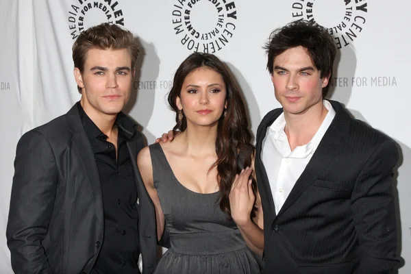 Paul Wesley, Nina Dobrev, Ian Somerhalder — Stockfoto