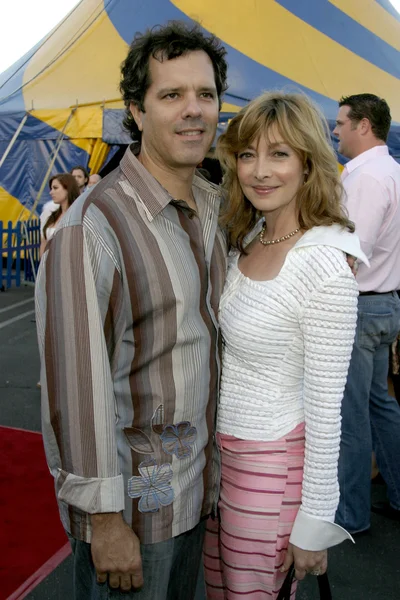 Sharon Lawrence & Husband — Stock Photo, Image