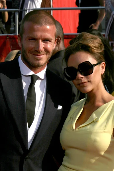 David Beckham e Victoria Beckham — Fotografia de Stock