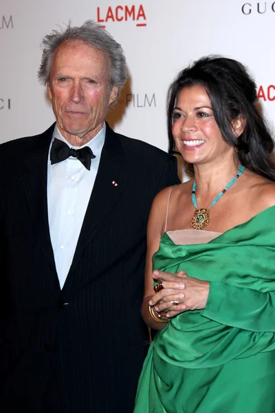 Clint Eastwood e moglie Dina Ruiz — Foto Stock