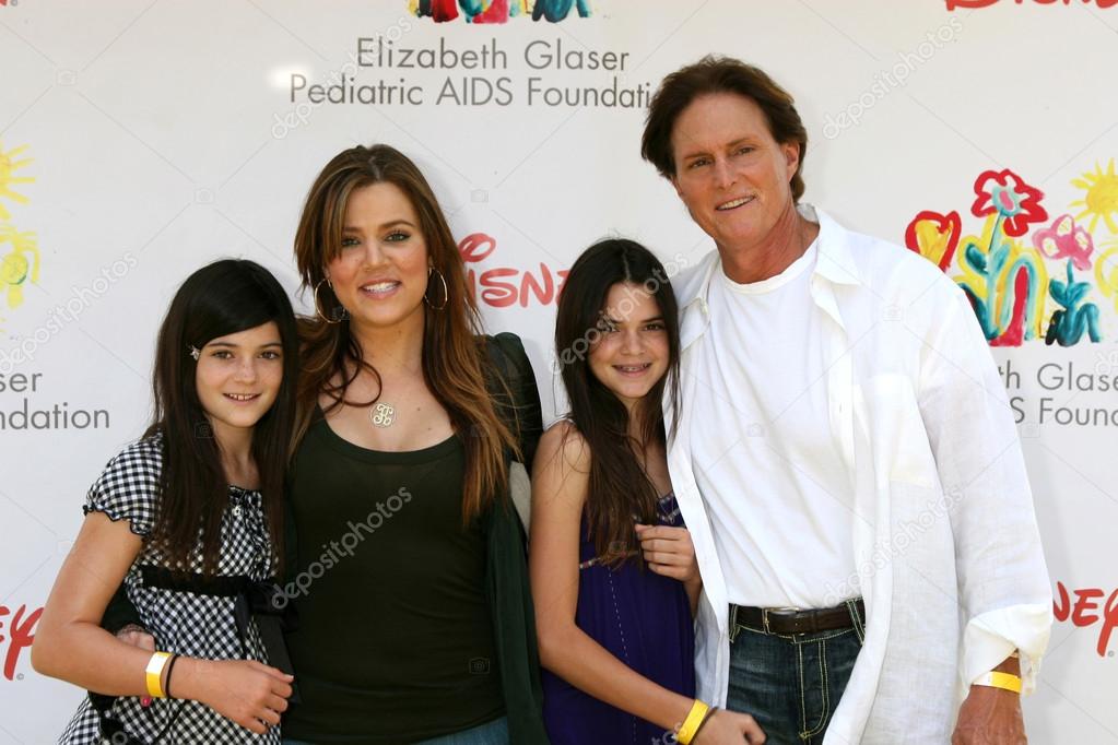 Khloe Kardashian, and step-dad Bruce Jenner & Daughters – Stock