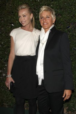 Portia DeRossi, Ellen DeGeneres clipart