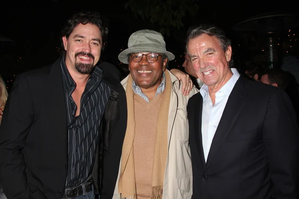 Christian Gudegast, Clarence Williams III, Eric Braeden — Stock Photo, Image