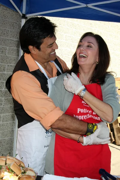 Erik Estrada, Stepfanie Kramer — Foto Stock