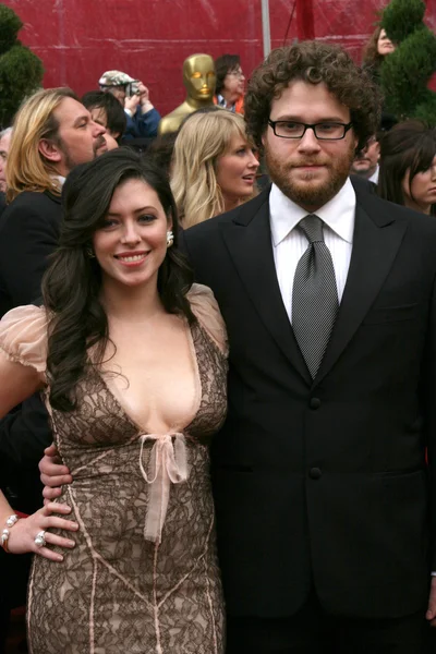 Seth Rogan & date — Stock Photo, Image