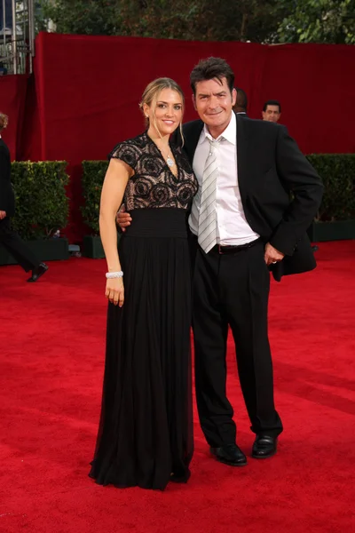 Brooke Allen y Charlie Sheen —  Fotos de Stock