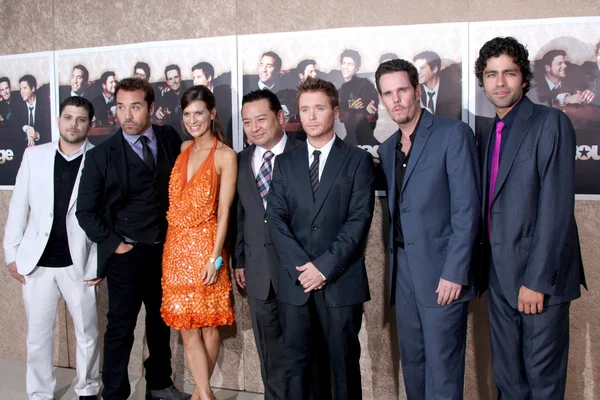 Entourage cast (ferrara piven, reeves, lee, connolly, dillon, grenier) — Stockfoto