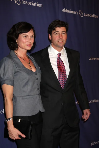 Kyle Chandler & Wife — Stock Photo, Image