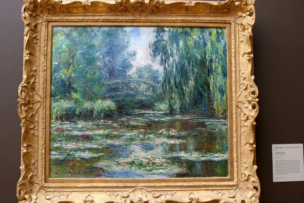 "The Bridge over the Water-Lily Pond" by Claude Monet — Stock Photo, Image