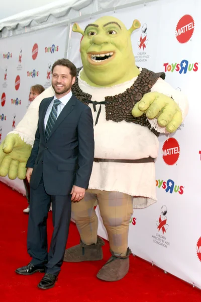 "Shrek "& Jason Priestley — Fotografia de Stock