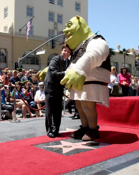 Mike Myers ve Shrek — Stok fotoğraf