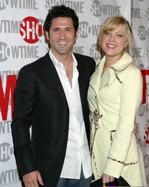 Jennifer Aspen e il fidanzato David O'Donnell — Foto Stock