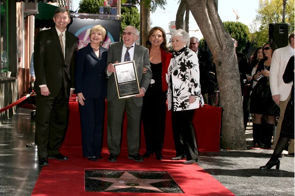 Florence Henderson, Sherwood Schwartz, Dawn Wells — Stock Photo, Image