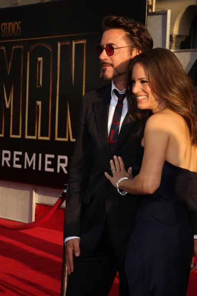 Robert Downey Jr & Wife Susan Downey — Stock Photo, Image