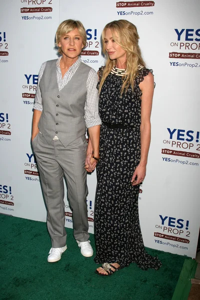 Ellen DeGeneres & Portia DeRossi — Stock Photo, Image