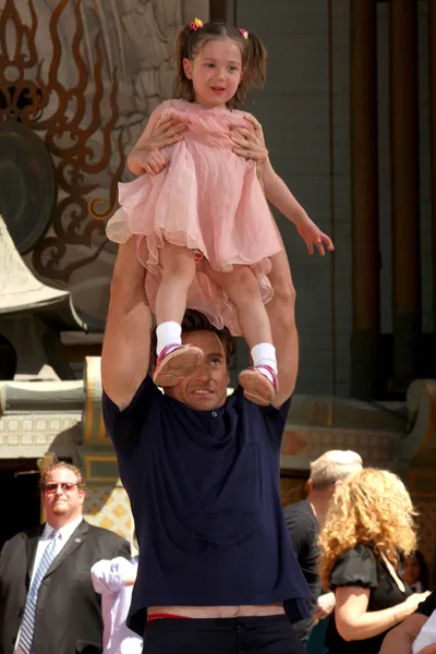 Hugh Jackman and Daughter Ava — Stock Photo, Image