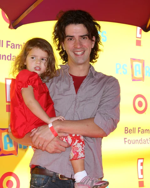 Hamish Linklater & dochter — Stockfoto