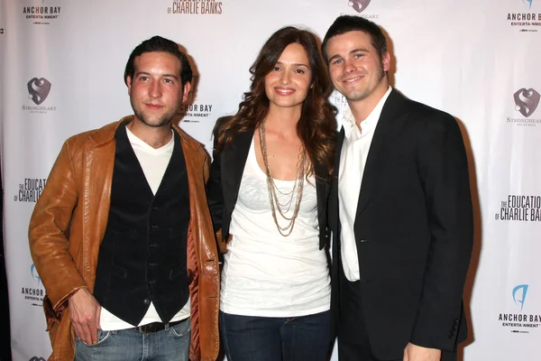 Chris marquette, gloria votsis & jason ritter — Zdjęcie stockowe