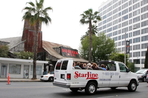 Σπίτι του μπλουζ & Starline περιοδεία λεωφορείο — Φωτογραφία Αρχείου