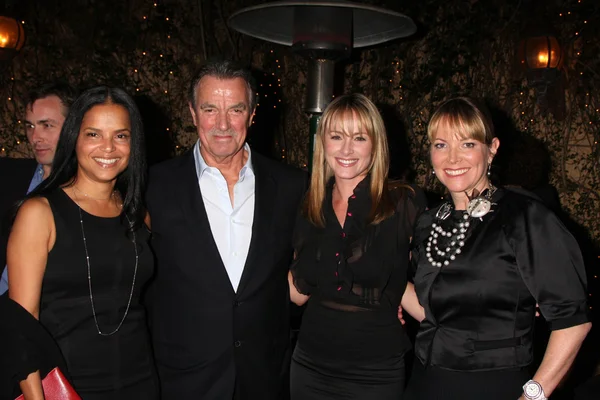 Victoria rowell, eric braeden, jennifer o'dell i maria arena dzwon — Zdjęcie stockowe