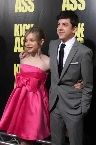 Chloe Moretz e Christopher Mintz-Plasse — Foto Stock