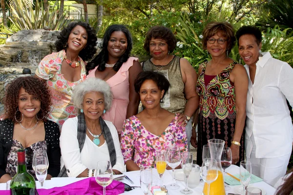 Judy Place Flood, Julia Pace Mitchell, Hattie Winston, Judy Elder, Marla Gibbs, Beverly Todd, Nichelle Nichols, Tonya Lee Williams — Stockfoto