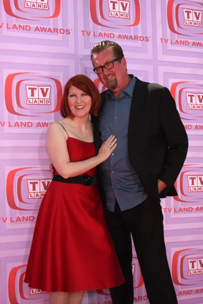 Kate Flannery idealna chłopak Chris — Zdjęcie stockowe