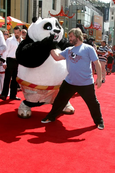 Jack Black & Kung Fu Panda — Stockfoto