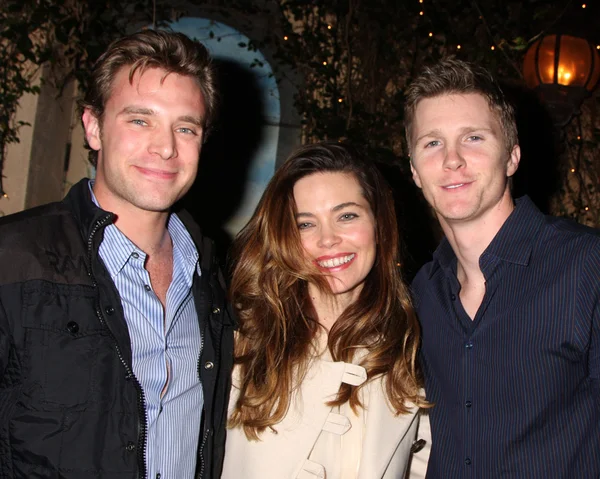 Billy miller, amelia heinle & thad luckinbill — Stok fotoğraf