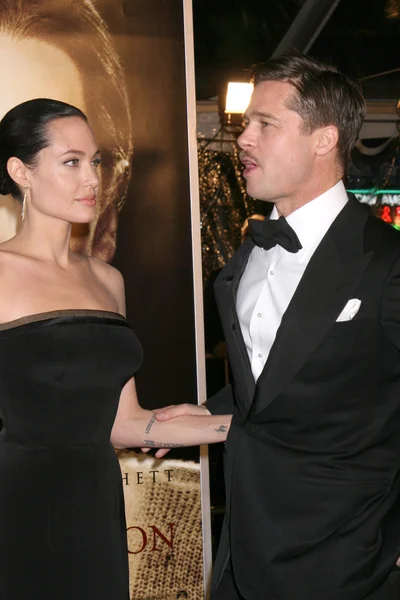 Angelina Jolie y Brad Pitt — Foto de Stock