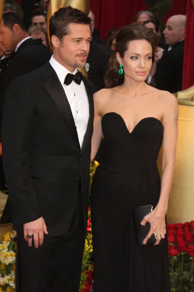 Brad Pitt and Angelina Jolie — Stock Photo, Image