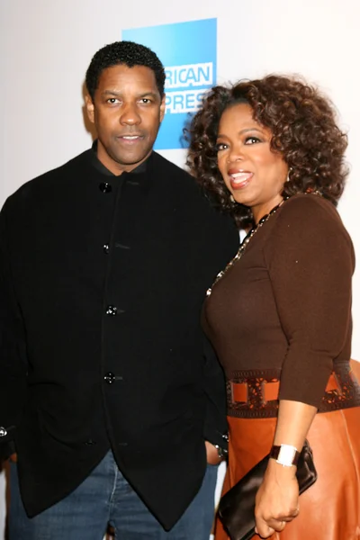 Denzel Washington, Oprah Winfrey — Stockfoto