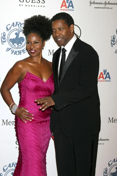 Paulette y Denzel Washington — Foto de Stock