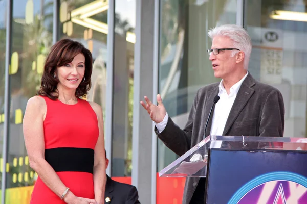 Mary steenburgen a manžel ted Vladimír — Stock fotografie