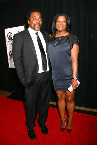 Lee Daniels and his sister — Stock Photo, Image
