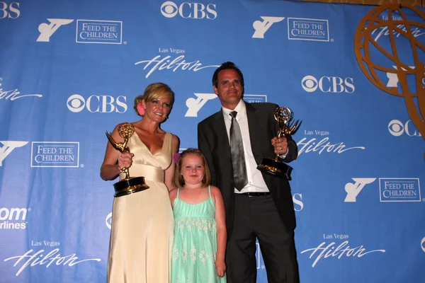 Maura West, filha Kate, Michael Park — Fotografia de Stock