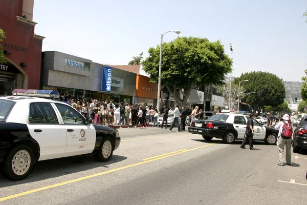 Αστυνομία κλείσει robertson blvd — Φωτογραφία Αρχείου