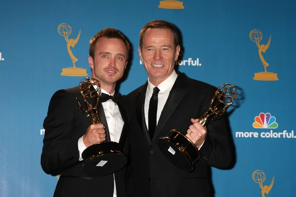 Aaron Paul, Bryan Cranston — Stock Photo, Image