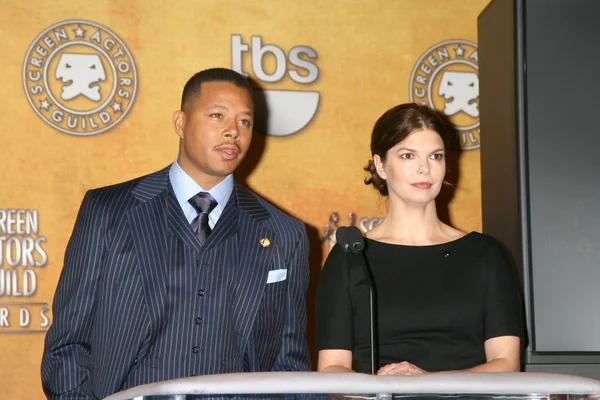 Terrance Howard & Jeanne Tripplehorn — Foto Stock