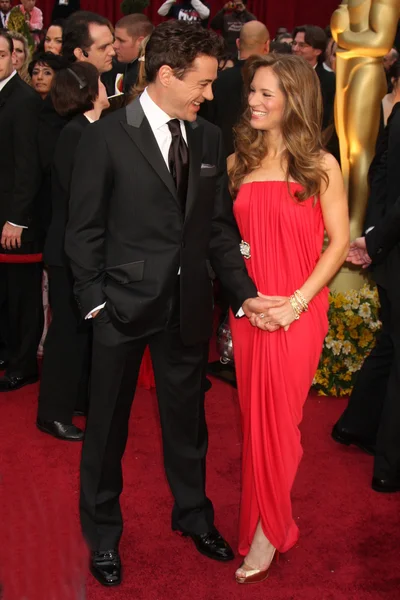 Robert Downey Jr. ve eşi Susan Downey — Stok fotoğraf