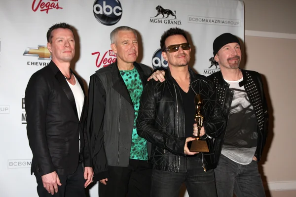 U2 (larry mullen Τζούνιορ, adam clayton, bono και άκρη) — Φωτογραφία Αρχείου