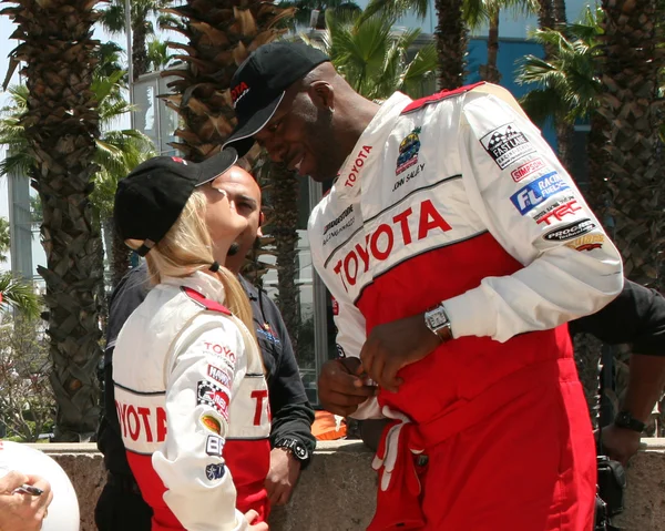 Becca Gordon & John Salley — Foto Stock