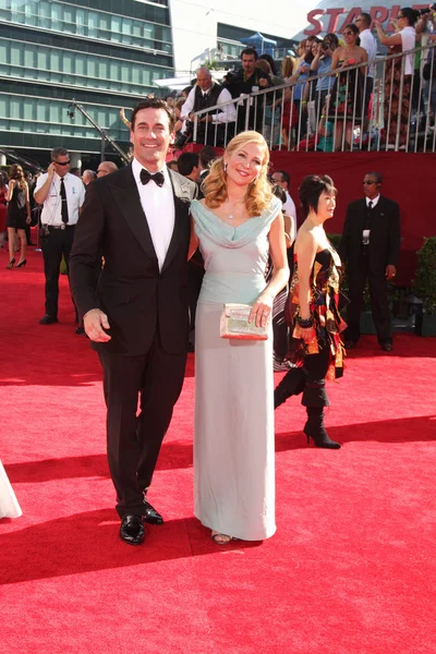 Jon hamm och jennifer westfeldt — Stockfoto