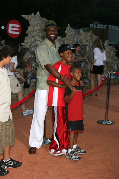 Blair Underwood and kids — Stock Photo, Image