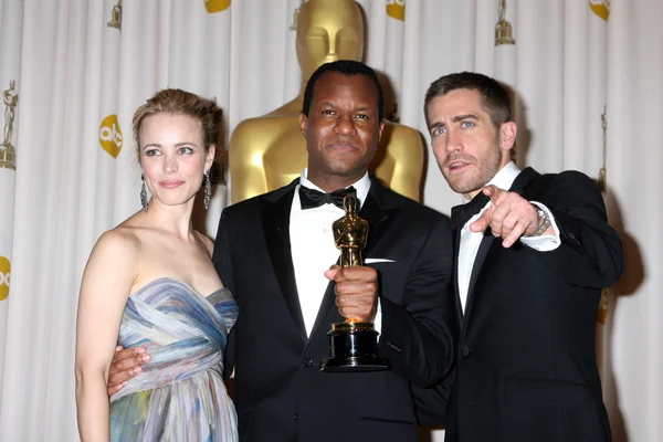 Rachel McAdams, Geoffrey Fletcher & Jake Gyllenhaal — Stock Photo, Image