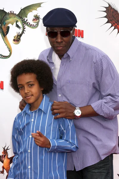 Arsenio Hall & Son Arsenio Hall Jr. . — стоковое фото