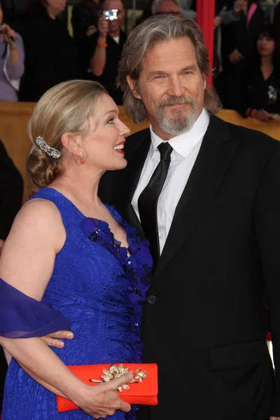 Jeff Bridges & Esposa — Foto de Stock